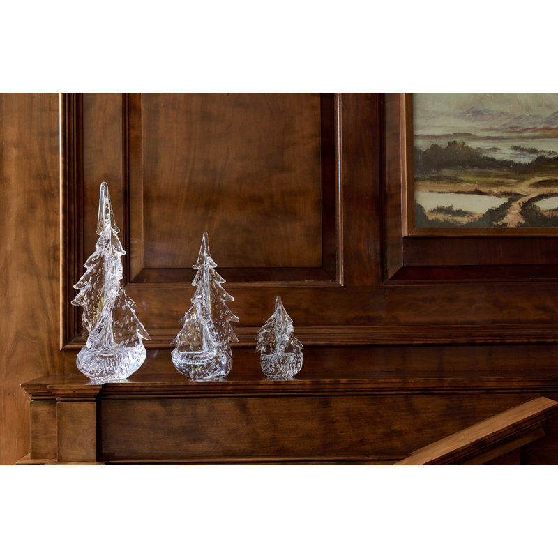 Glass Evergreens Glass Decorative Object, 6 inch