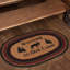 Tapis rouge / noir / brun Halleck-1436981110