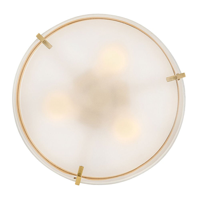Hinkley Halle Semi Flush Mount, Lacquered Brass