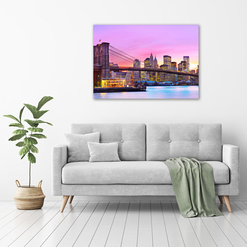 Manhattan New York - No Frame Print on Glass