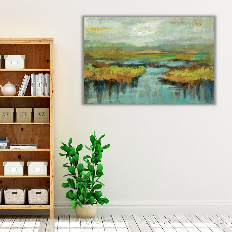 Paysage de printemps - reproduction d'art sur toile, H 20 po x l 30 po