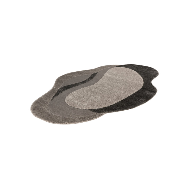 Frisco Abstract 160cm X 230cm Area Rug, Grey/Brown/Blue