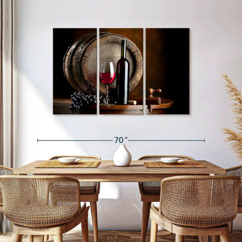 Yarlin Rich Red Wine Barrel, 36" H x 57" W