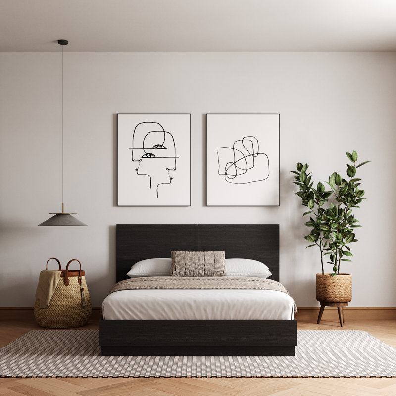 Jodeen Platform Bed, King, Black