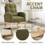 Chaise berçante confortable avec repose-pieds réglable