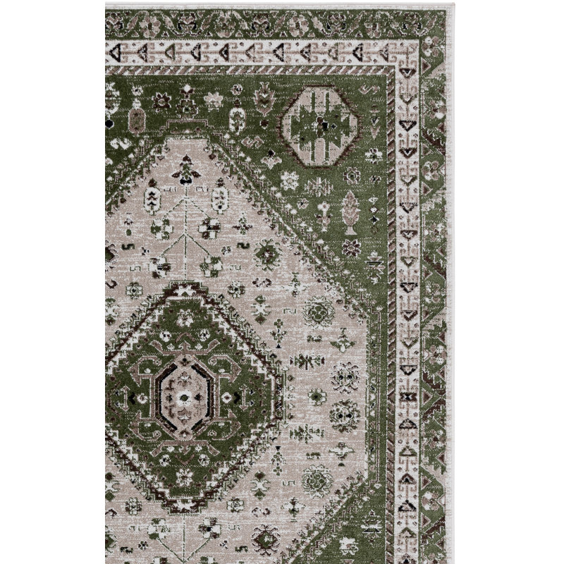 Bayside 118 Performance Machine Washable Oriental Rug, Rectangle 4' x 6'