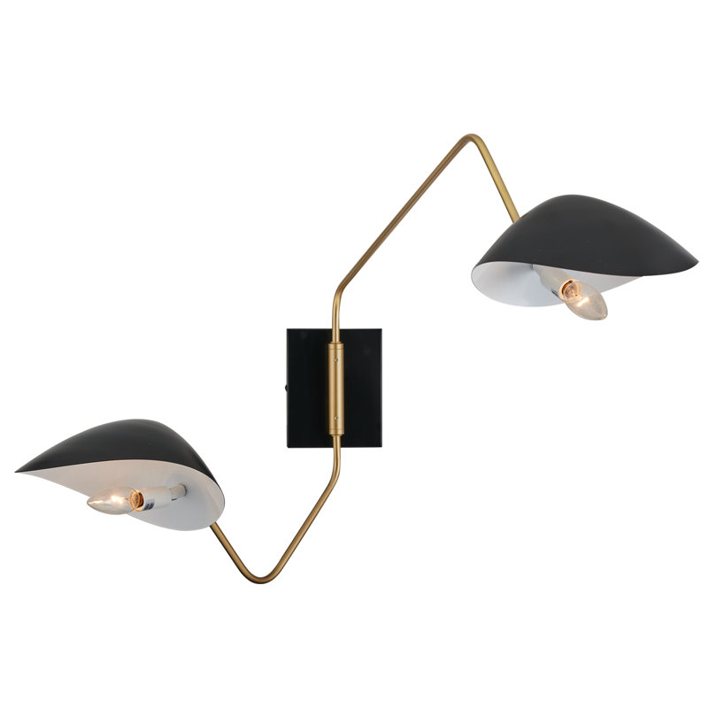 Bras articulé en verre / métal Andreino