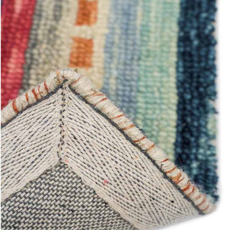 Currie Performance Hand Tufted Wool Geometric Indoor Rug, Rectangle 5' x 8'