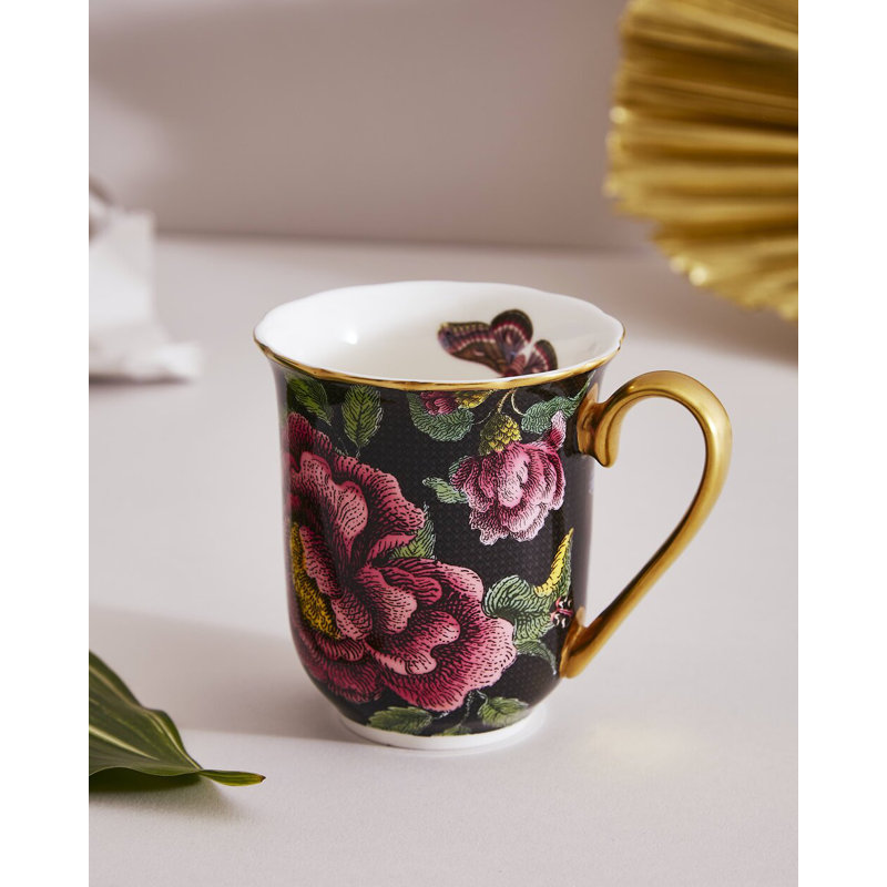 Spode Creatures Of Curiosity Mug Black 12Oz.