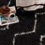 Tapis noir en polypropylène tissé à la machine Jestene-623156765