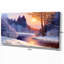 Paysages «Christmas Forest with River», impression-1212209357-1268065002