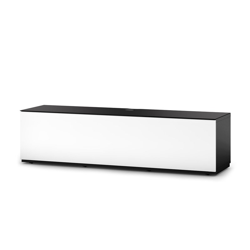 Mochun TV Stand for TVs up to 78", White/Black