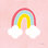 «His Rainbow» par Ann Kelle, reproduction sur toile tendue