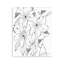 «Open Blooms Outline Wall Plaque» par Krinlox