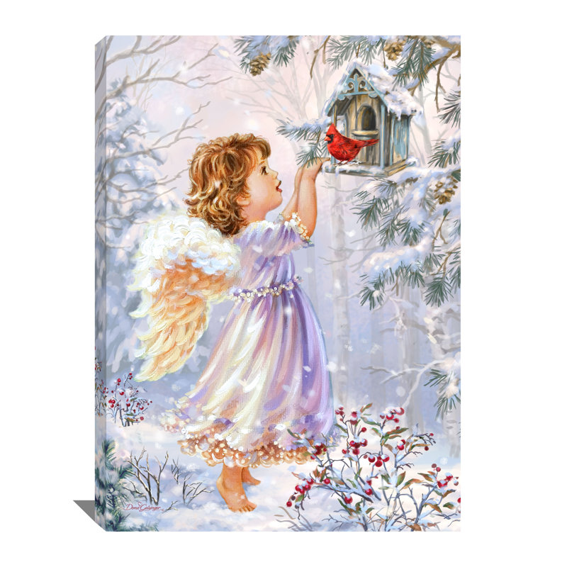 «Little Christmas Joy», art mural sur toile, H 24 po x l 18 po x P 0,75 po