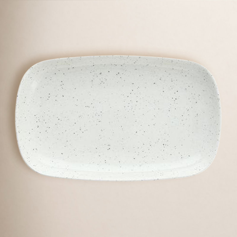 Fortessa Maskell Coupe Melamine Platter, White