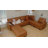 Oversized Faux Leather Sectional Couches for Living Room, Modular Convertible 10-Seat U-Shaped Sofa with Storage & Ottoman, 145 inch Width-1930102237