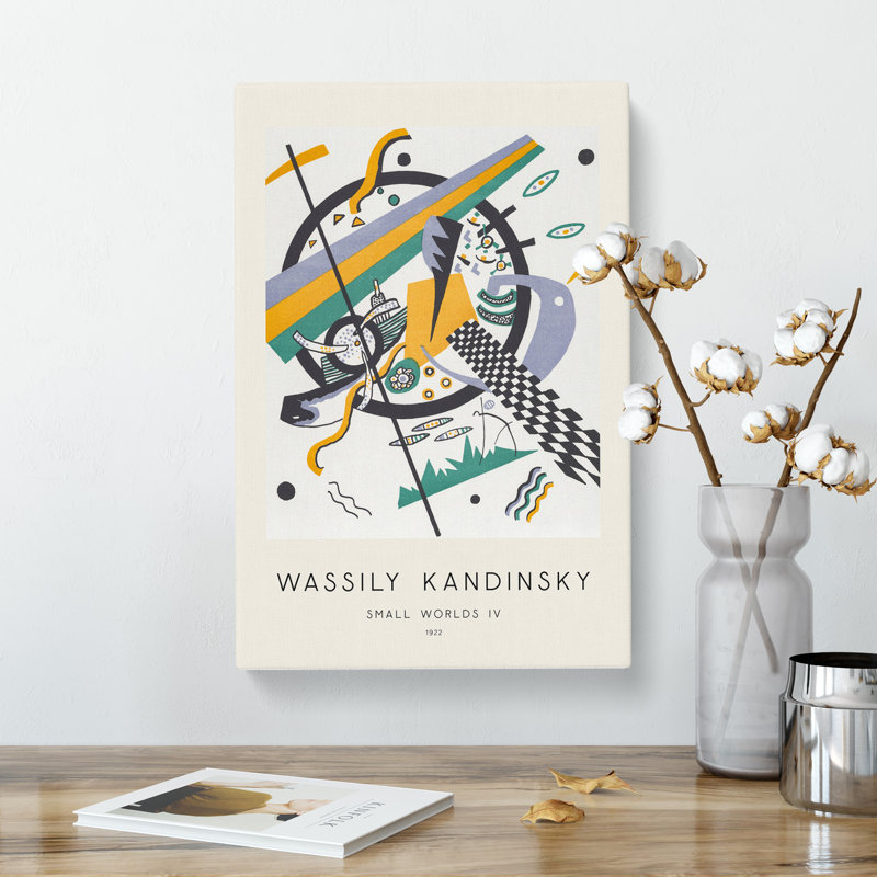 Small Worlds IV Print by Wassily Kandinsky - Wrapped Canvas, 76cm H x 50cm W x 3cm D