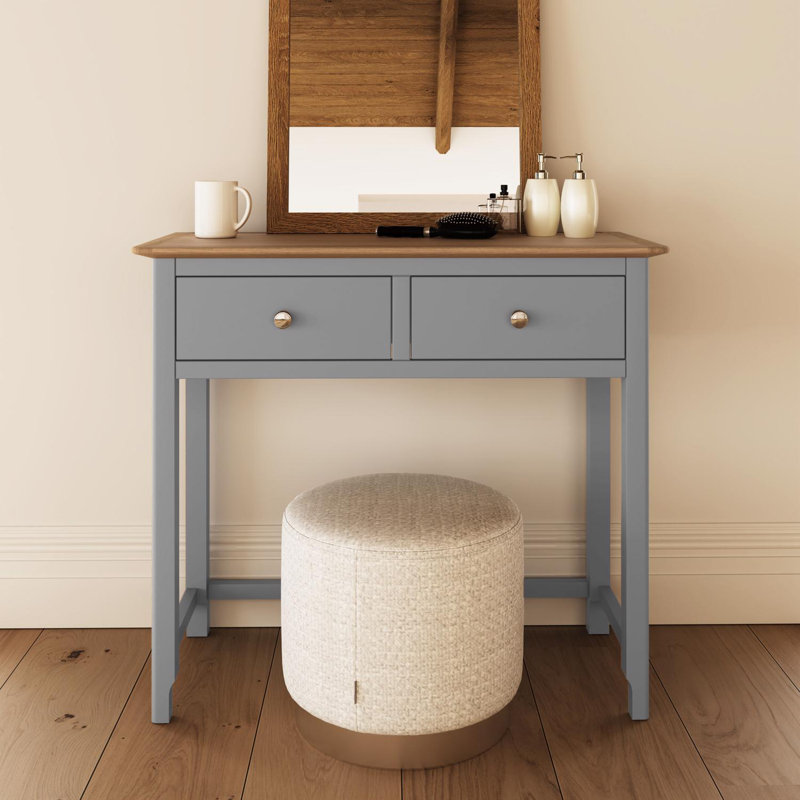 Clary 2 Drawer Dressing Table, Grey