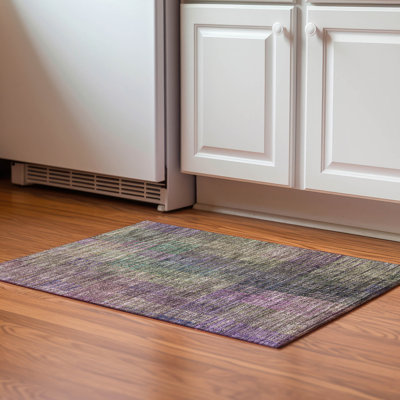 Premium Machine Washable Prisco Plum Rug