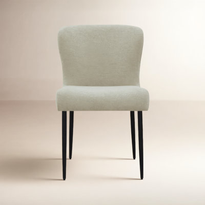 Estrella Boucle And Metal Legs Dining Chair