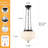 Baptiste Belby 1 - Light Schoolhouse Pendant Light With Glass Shade For For Bedroom, Dining Room, Hallway, Kitchen Island-1606734492-1586348507