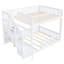 Lit superposé bas double avec escalier de rangement-129748033