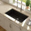 Évier de cuisine en granite composite encastré 32 po x l 19 po à cuve simple en quartz-100668258