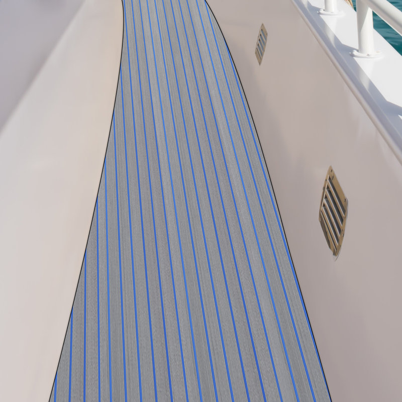 Paillasson Vinita, Gris / bleu