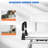 360 Degree Shower Chair Swivel,portable Seat With Armrests And Back, Adjustable Height Seat