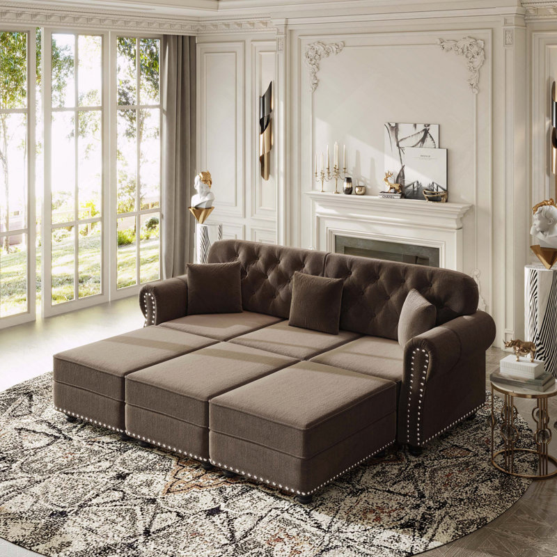 Velours Chesterfield, Brun