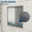 Niche de douche en acier inoxydable 12 po x 12 po-1579088385