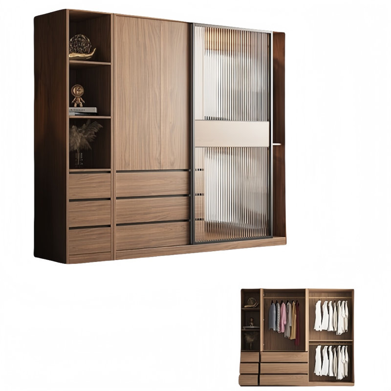 Armoire moderne, simple, pratique, élégante et élégante, H 83 po x l 79 po x P 24 po