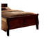 Lit double en cerisier Louis Phillipe-342365661-342365651