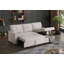 Canapé modulaire convertible rembourré avec méridienne coulissante-2143422275