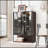 51.2" Freestanding Lighted Display Cabinet with Glass Door, Pantry Cabinet with Metal Frame & Storage, Curio Cabinet with 4-Tier Adjustable Glass Shelves for Livingroom, Kitchen & Office - Brown