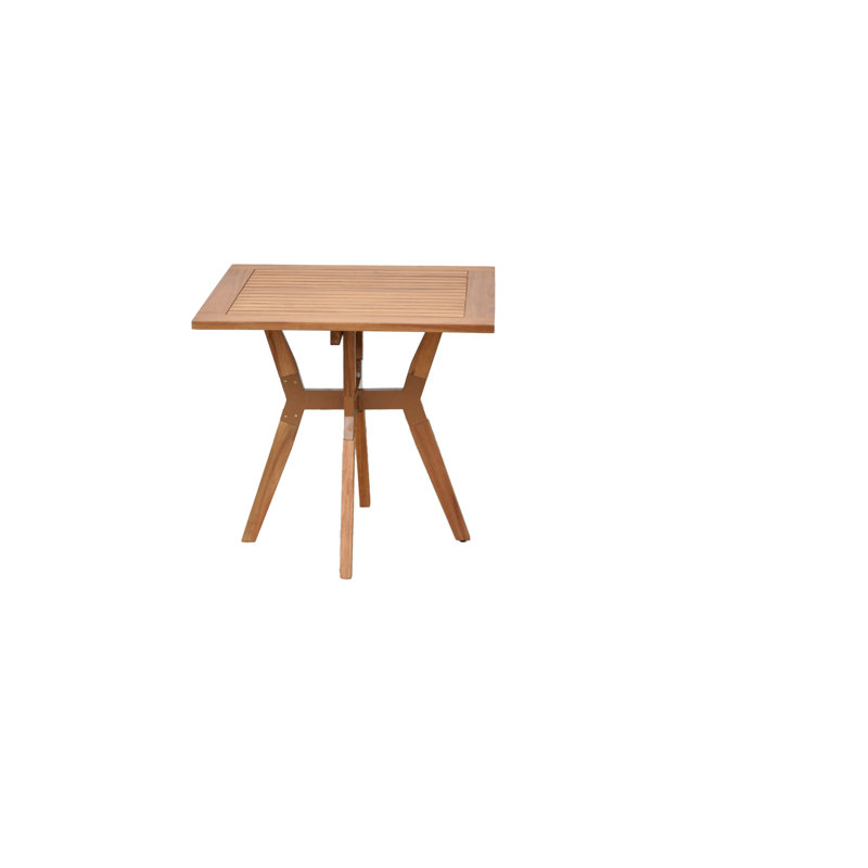 Minooka 2 - Person Wood Patio Dining Set with Square Table
