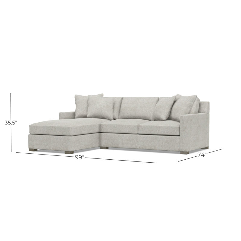 Kelsey Fabric 2 Pc Sectional, 1697-010