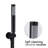 Wall Mounted Shower In Matt Black. 10" Rain Head And Handheld. Balancing Valve. Adjustable Holder, 360 Rotation. Corrosion . 1.8 Gpm Flow Rate. Dual Type. Compatible With American Pipe Us