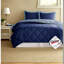 Comfortable Reversible Polyester Bedding Set, Modern Diamond Quilting For Home