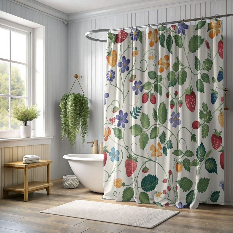 Fresh Grapes - Premium Shower Curtain, 74"H x 71"W