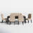 Adler Wood 6-Piece Dining Table Set