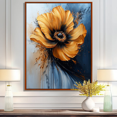 Impression sur toile «Heart of a Peony Flower II»