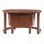 Table basse ronde et gigogne avec tiroir
