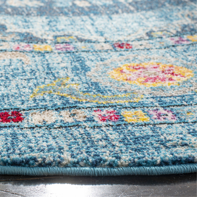Gutierez Performance Oriental Rug, Round 6'7"