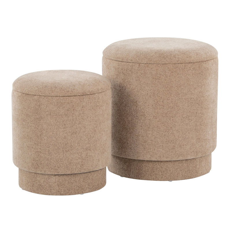 Ensemble de repose-pieds Marla par Lumisource, Brun