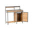 Table de table d'extérieur en bois avec évier