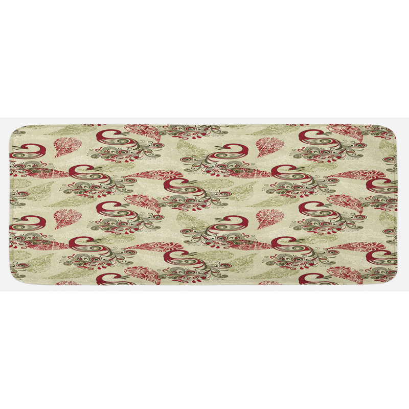 Tapis de cuisine peacock