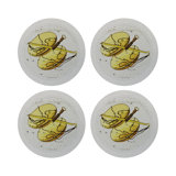 Zodiac Libra Vegan Leather Round Pebble Placemat