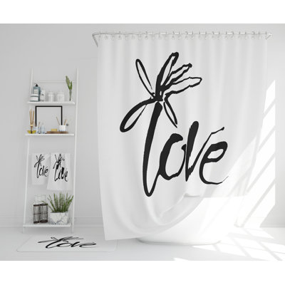 Nett Polyester Shower Curtain Set
